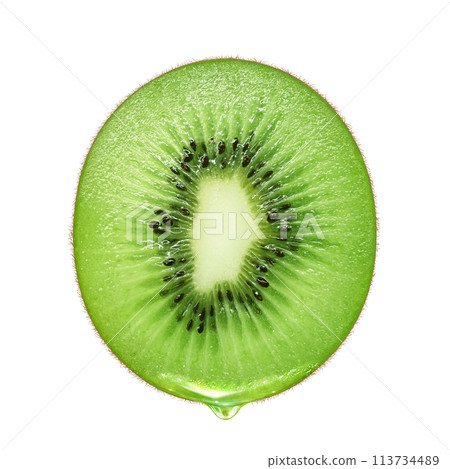 Kiwi illustration realistic white background Kiwi illustration realistic white background 113734489