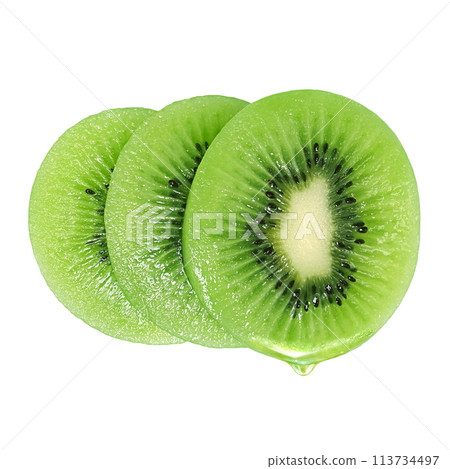 獼猴桃插圖現實白色背景 113734497