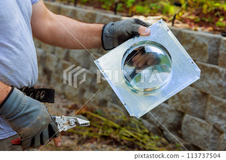 Preparation for installation of an external extractor wall ventilation system in a new home 113737504