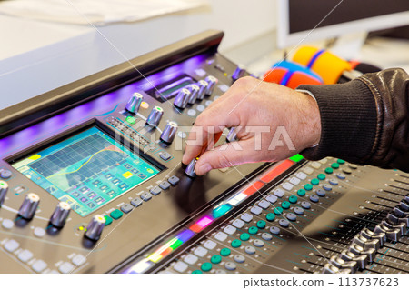 Controlling audio live streaming broadcast using DJ switch controller mixer Controlling audio live streaming broadcast using DJ switch controller mixer 113737623