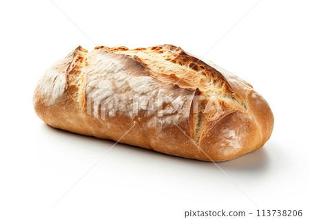 Loaf of bread isolated on white background. Loaf of bread isolated on white background. 113738206
