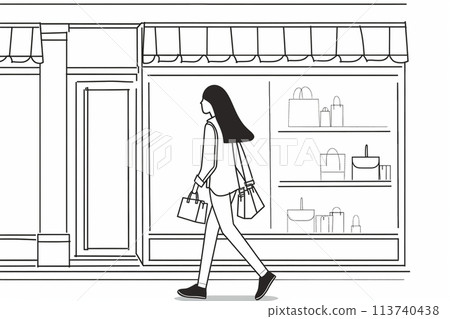 購物的女人 113740438