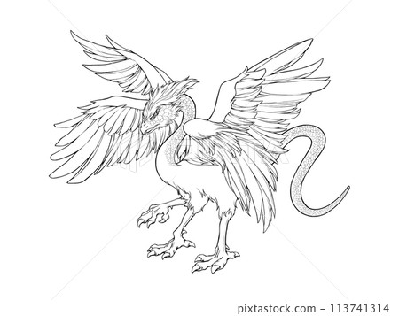 《山海經》氧化的線條描插圖(中國古代地理書籍) 《山海經》氧化的線條描插圖(中國古代地理書籍) 113741314