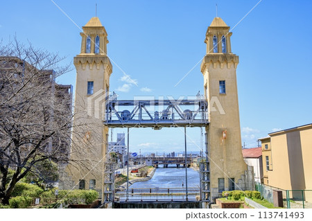 Matsushige Lock on the Nakagawa Canal in Nagoya Matsushige Lock on the Nakagawa Canal in Nagoya 113741493