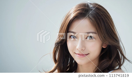 美麗的女性美女模型“AI生成圖像” 113741819