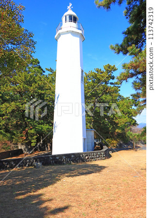 靜岡縣靜岡市三保半島東端的清水燈塔風景 113742319