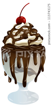 Decadent Chocolate Sundae Delight Decadent Chocolate Sundae Delight 113743175