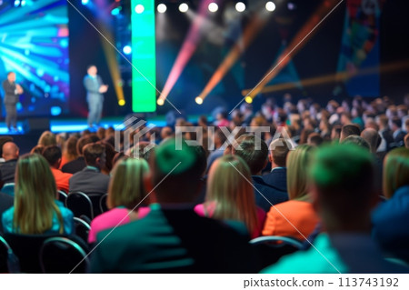 Engaged audience at a professional business conference 113743192