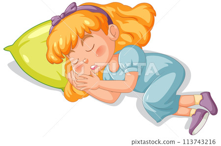 Peaceful Slumber of a Young Girl Peaceful Slumber of a Young Girl 113743216