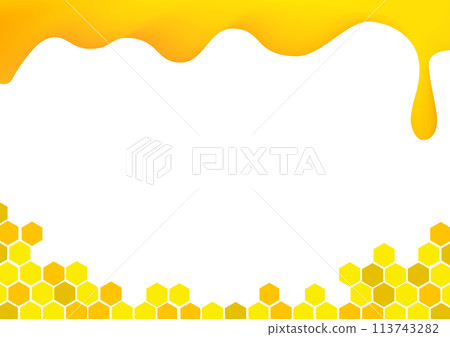 Honey-inspired background frame 113743282