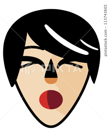 變形的臉 113743605