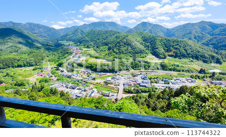 山寺(立石寺):五大道的景色 山寺(立石寺):五大道的景色 113744322