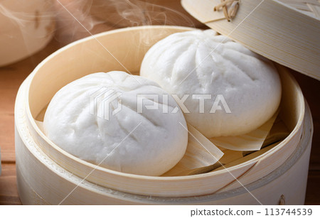 剛蒸好的肉包子(中國包子) 剛蒸好的肉包子(中國包子) 113744539