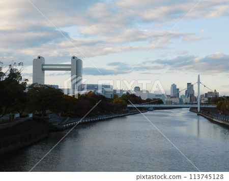 Horikawa River near evening Horikawa River near evening 113745128
