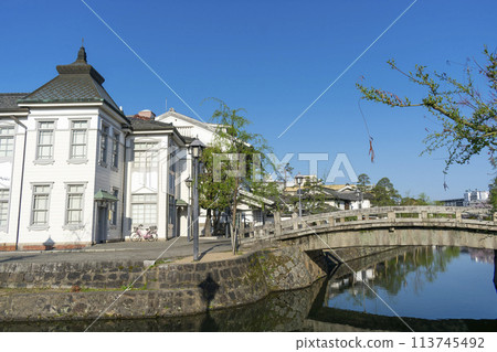 岡山縣倉敷市的旅遊勝地倉敷美觀地區的風景 113745492