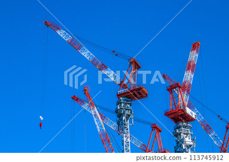 Tokyo cityscape in April. Looking ahead to the redevelopment project of Nihonbashi 1-chome = April 19, 2024 Tokyo cityscape in April. Looking ahead to the redevelopment project of Nihonbashi 1-chome = April 19, 2024 113745912