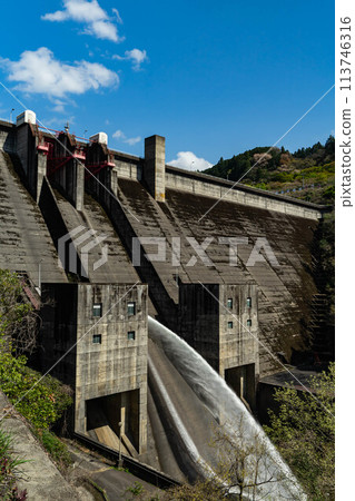 Kimigano Dam in Spring 113746316