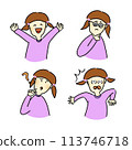 Facial expressions, gestures, emotions, all together 113746718