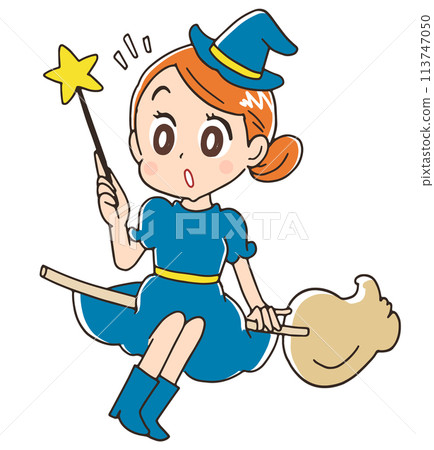 Cute witch character 113747050