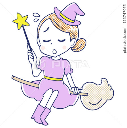 Cute witch character 113747055