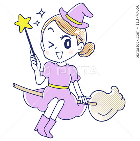 Cute witch character 113747056
