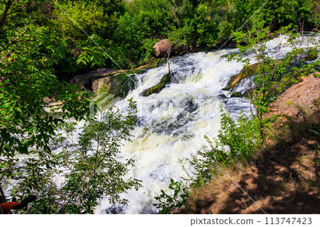 Rapids on the Inhulets river in Kryvyi Rih, Ukraine Rapids on the Inhulets river in Kryvyi Rih, Ukraine 113747423