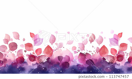 Autumn whispers: The leaves change color to create a gradation of colors 113747457