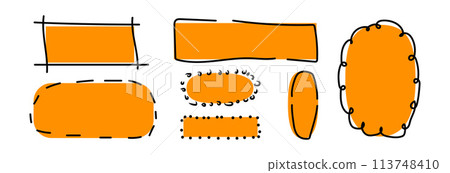 Empty bubbles for text. 113748410