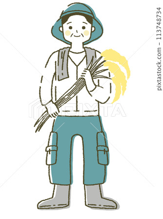 Farmer man, farmer, industry Farmer man, farmer, industry 113748734