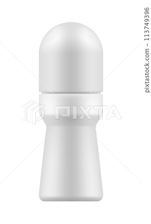 Realistic bottle with roll-on deodorant. 113749396