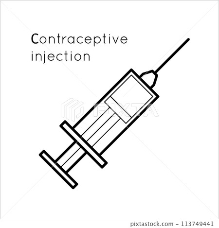 Contraceptive method - injection. Contraceptive method - injection. 113749441