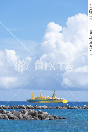 八丈島/古堂港出發的渡輪（橘丸） 113750559