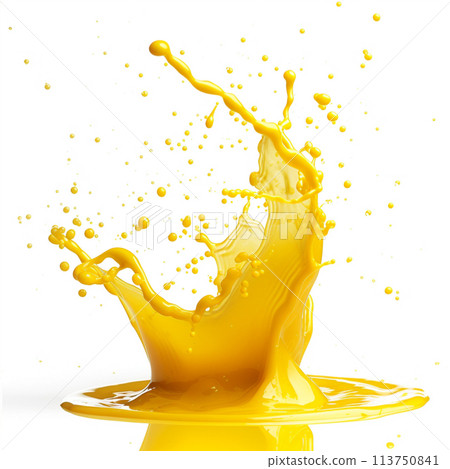 Orange juice splash background 113750841