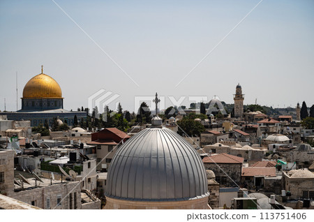 View on the landmarks of Jerusalem Old City, View on the landmarks of Jerusalem Old City, 113751406