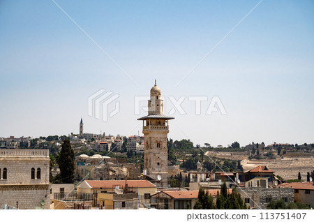 View on the landmarks of Jerusalem Old City, View on the landmarks of Jerusalem Old City, 113751407
