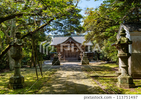Awashima Shrine, worship hall, Hikonacho, Yonago City, Tottori Prefecture 113751497