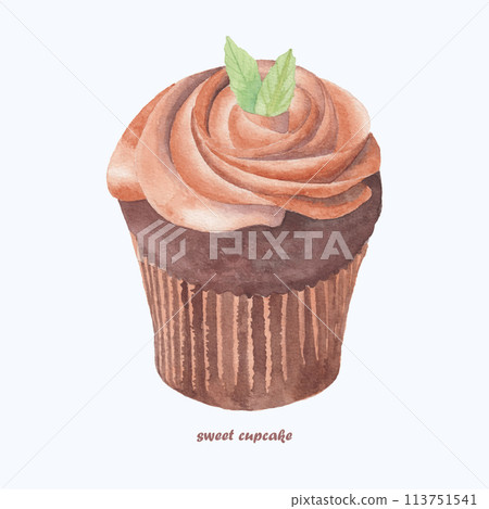 Cute Watercolor Bakery Clipart - Download Bakery Illustration Cute Watercolor Bakery Clipart - Download Bakery Illustration 113751541