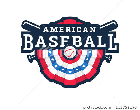 American baseball, logo, emblem. American baseball, logo, emblem. 113752156