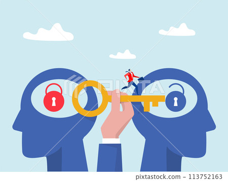 hand people holding big key for unlock think growth mindset different fixed mindset concept vector hand people holding big key for unlock think growth mindset different fixed mindset concept vector 113752163