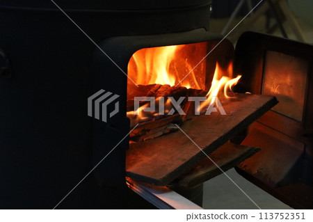 Bonfire with recycled materials Bonfire with recycled materials 113752351