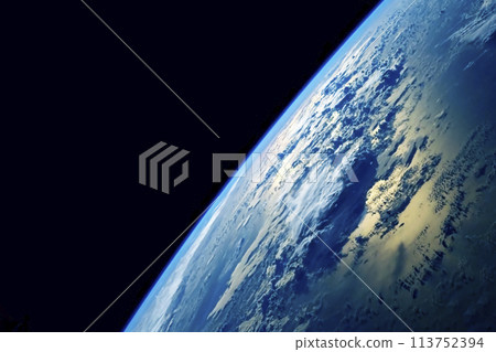 The atmosphere of planet Earth. Elements of this image furnished by NASA The atmosphere of planet Earth. Elements of this image furnished by NASA 113752394