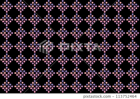 Illustration pattern, Abstract Geometric Style. Repeating of abstract multicolor in circle shape on white background. Illustration pattern, Abstract Geometric Style. Repeating of abstract multicolor in circle shape on white background. 113752464