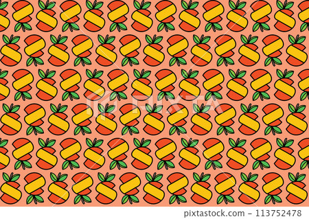 Illustration pattern, Abstract of orange logo on orange background. Illustration pattern, Abstract of orange logo on orange background. 113752478