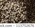 peanuts in shells close up on market peanuts in shells close up on market 113752676