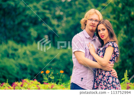 Happy couple outdoor. 113752994
