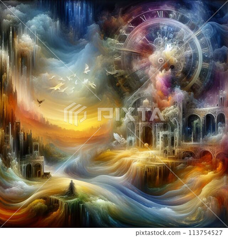 The rainbow-colored Gate of Time 113754527