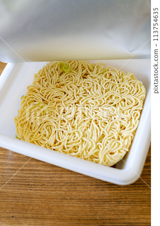 Cup fried noodles 113754635