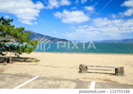 晴天的敦賀市氣比松原 113755186