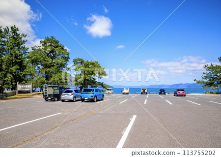 晴天的敦賀市氣比松原 113755202