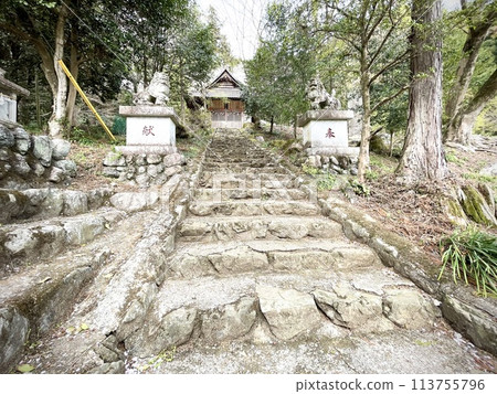 飯能星宮神社的樓梯 飯能星宮神社的樓梯 113755796
